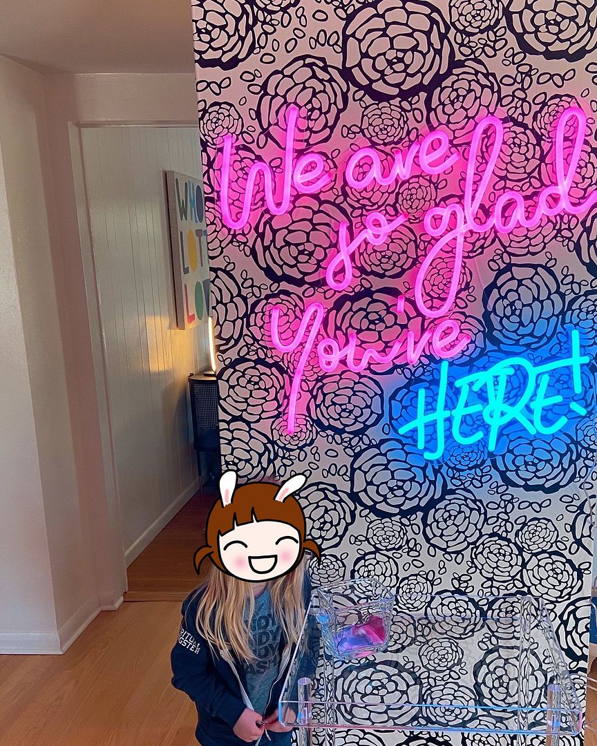 We Are So Glad You're Here Neon Sign