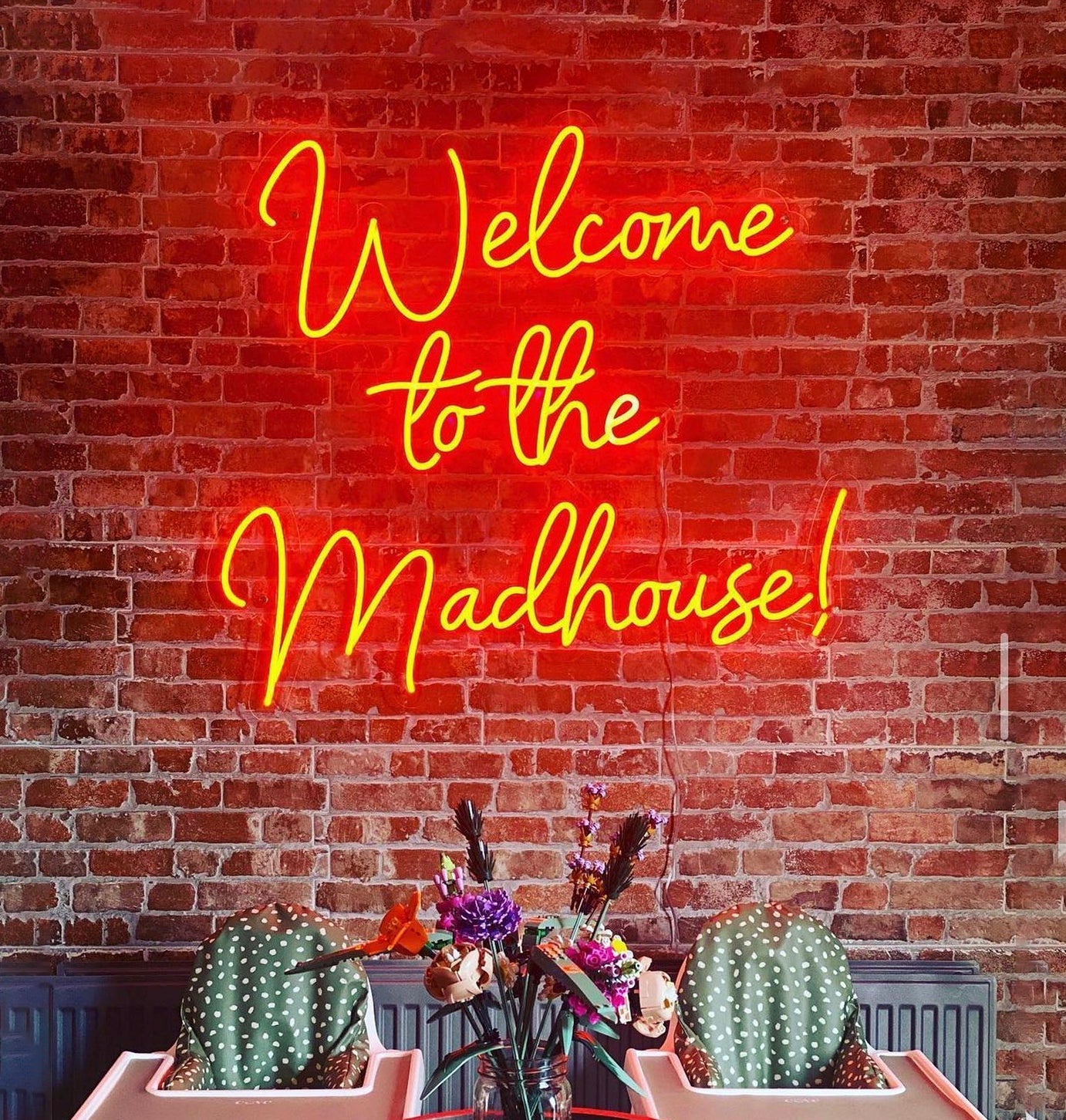 Welcome to The Madhouse Neon Sign