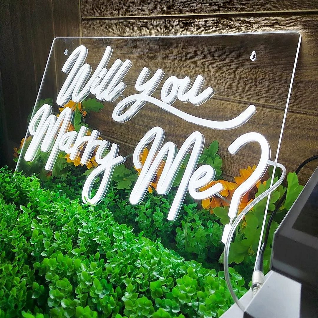 Will You Marry Me Neon Sign