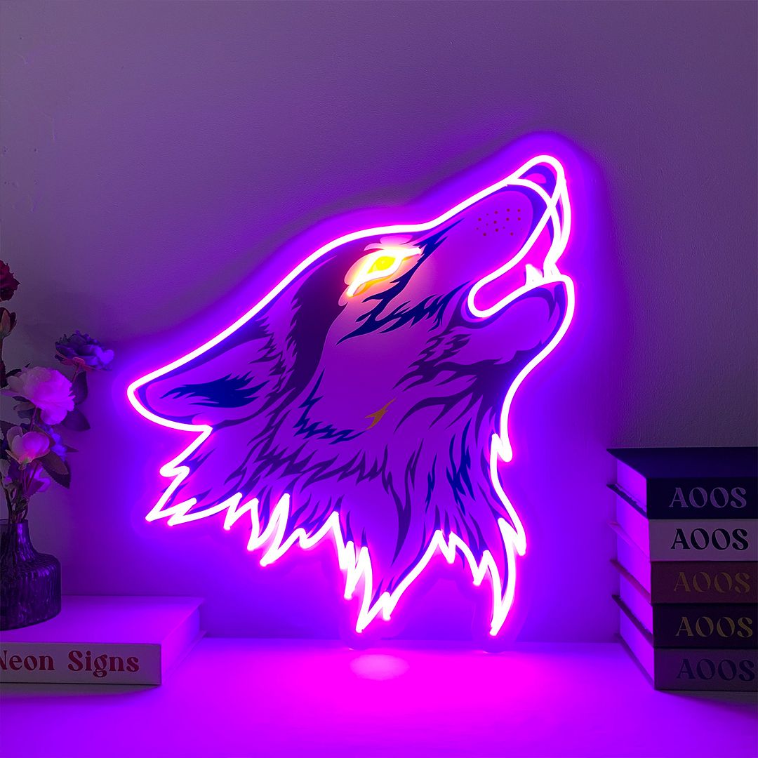 Wolf Neon Sign –