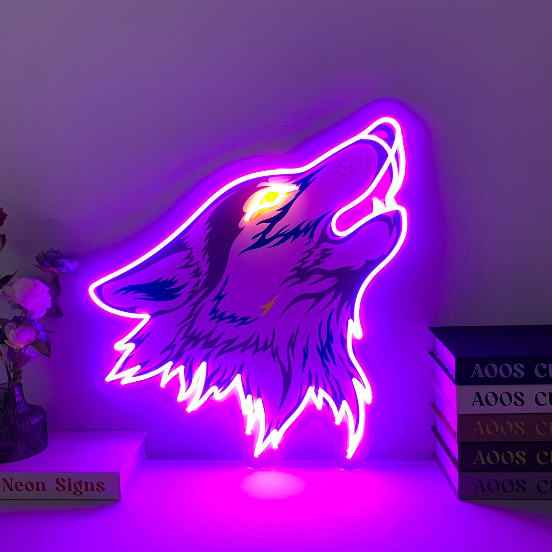 Wolf Neon Sign