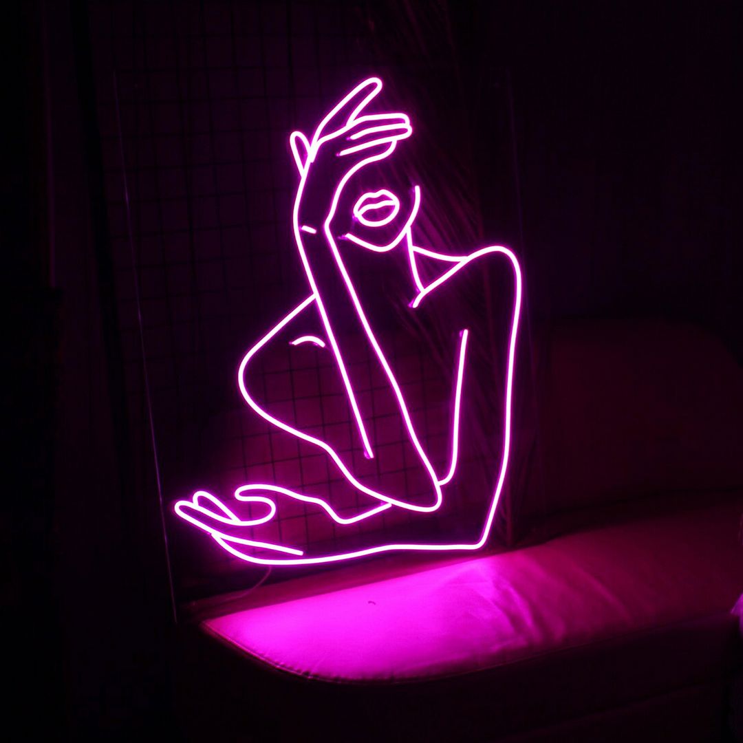 Woman Face Led Neon Sign