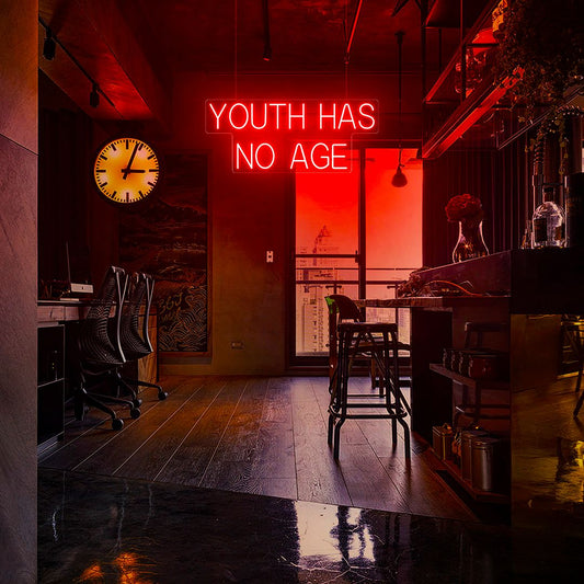 Youth Has No Age Neon Sign